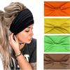 Elastic Wide Side Sports Headband: European & American Style, Sweat-Absorbing, Fashionable Hair Accessories