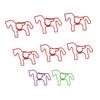 100PCS Horse Shaped Paper Clips Cute and Interesting Bookmark Clips for Office Documents Craft Makin