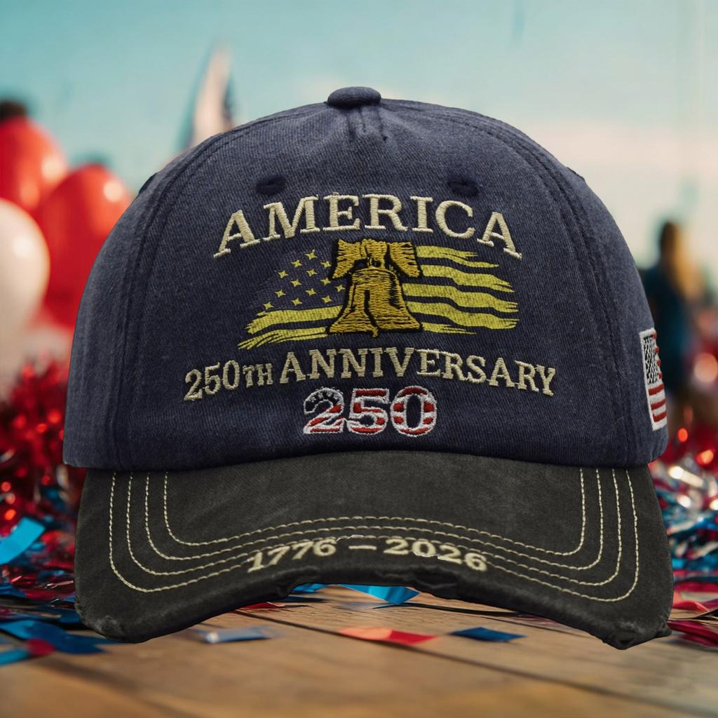 America's 250th Anniversary Embroidered Hat | Stylish & Versatile