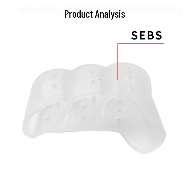 Silicone Toe Separator with Elastic Ring for Hallux Valgus Correction
