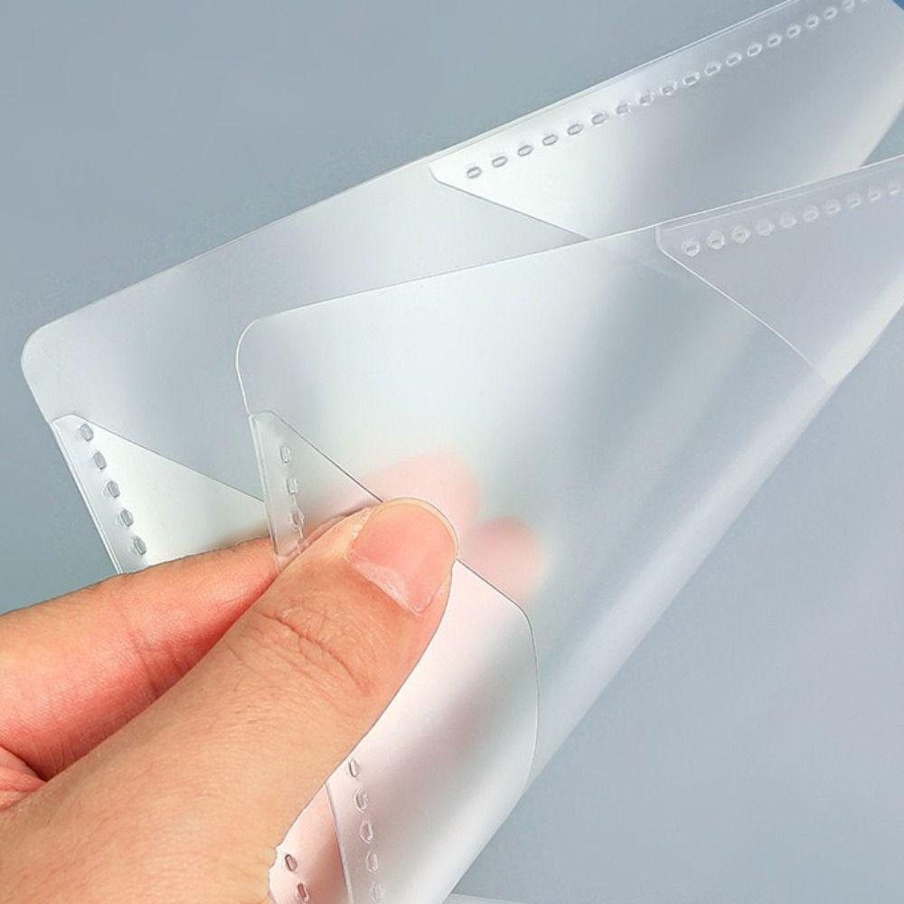 New Plastic Music Score Folder Transparent Flexible Music Clip Portable A4 Document Storage Organizer