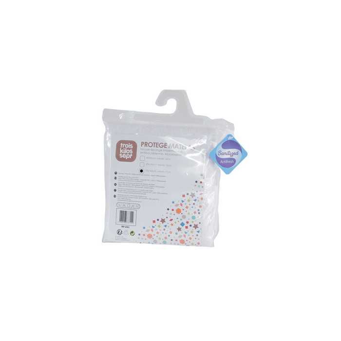 Protège matelas - TROIS KILOS SEPT - 70x140 cm - Éponge - Waterproof - Antibactérien