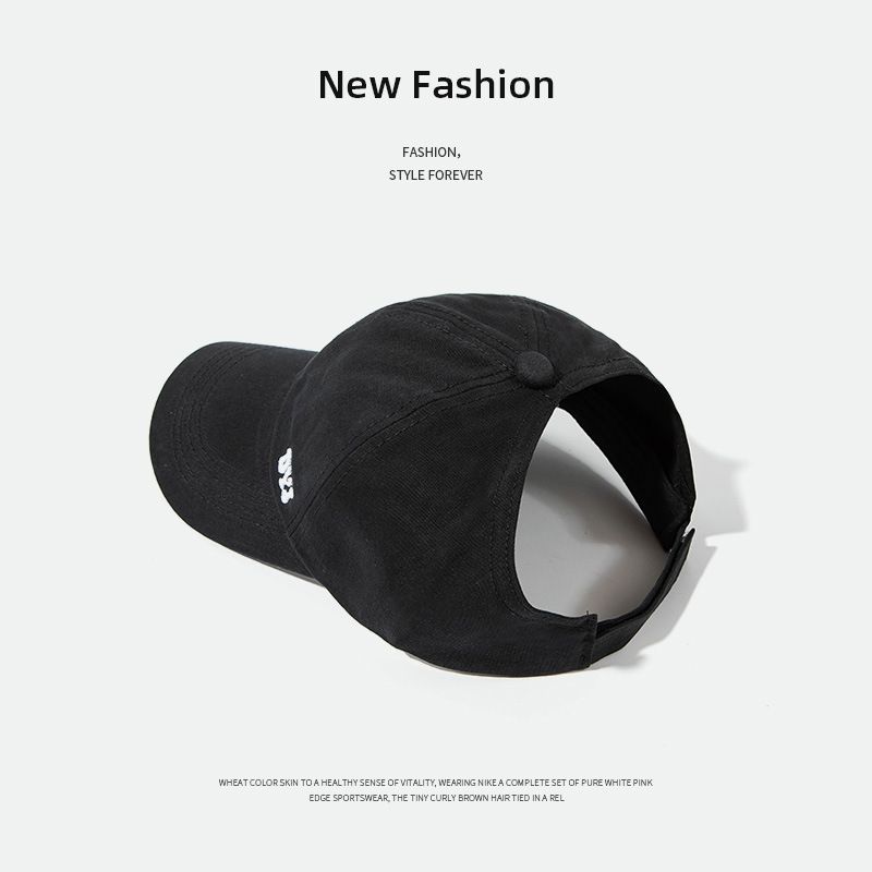 

Women s High Ponytail Baseball Cap Summer Sun-Proof Visor Peaked Cap Outdoor Square Dance Sun Hat Black One size