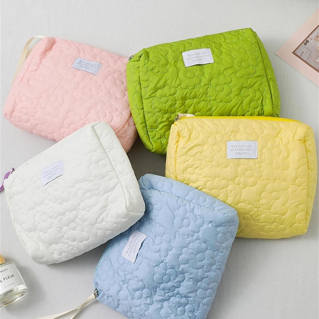 Embroidery Large-Capacity Cosmetic Bag Waterproof Portable Storage Bag Travel Makeup Pouch