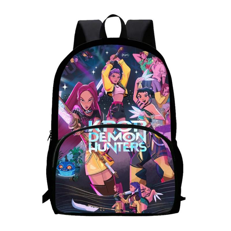 K-Pop Inspired Demon Hunter Themed Large Capacity Backpack School Travel Unisex Oxford Fabric Daypack