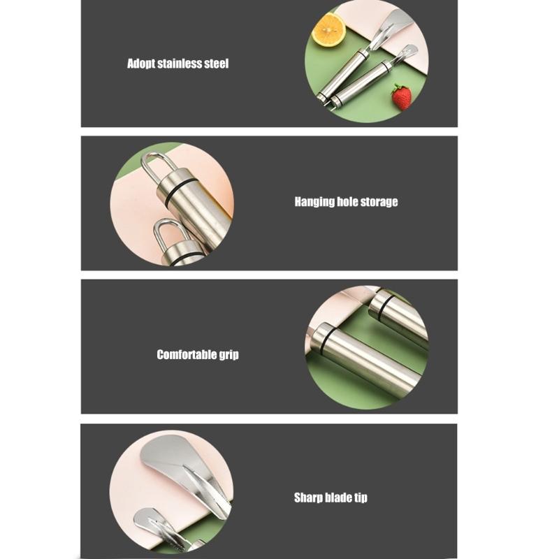 Practical Fruit Opener Fruit Peeling Tool Stainless Steels Grapefruit Peeler Vegetables Peeling Cutter Kitchen Tool