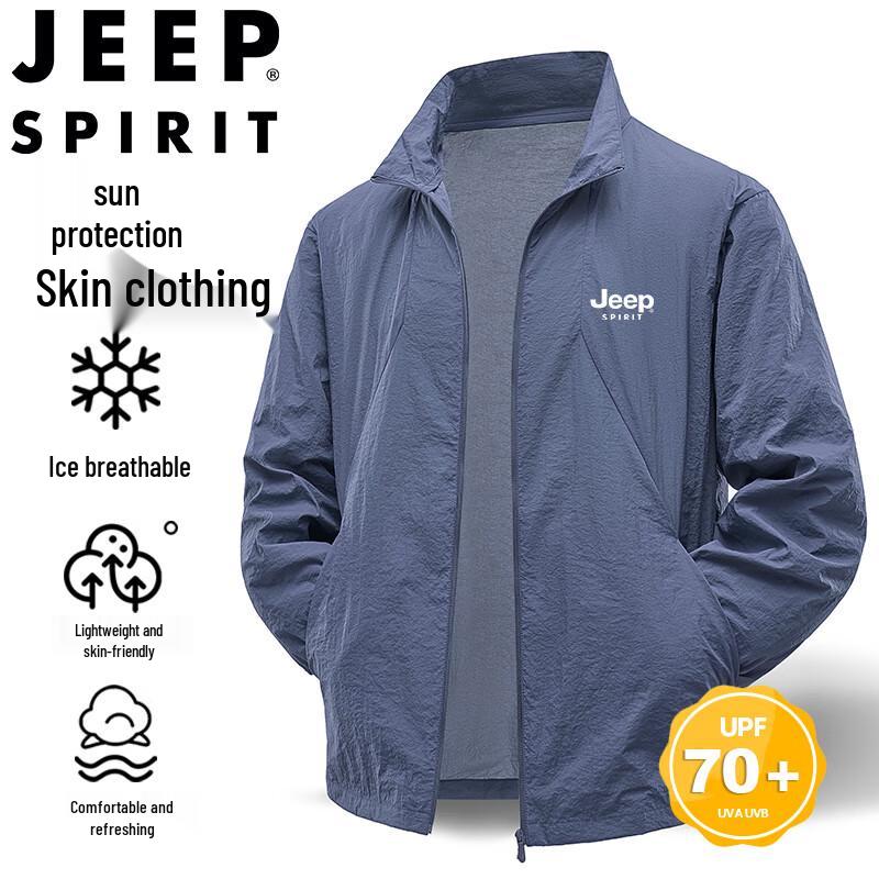 JEEP SPIRIT Men s Summer Outdoor Sun Protection Jacket M