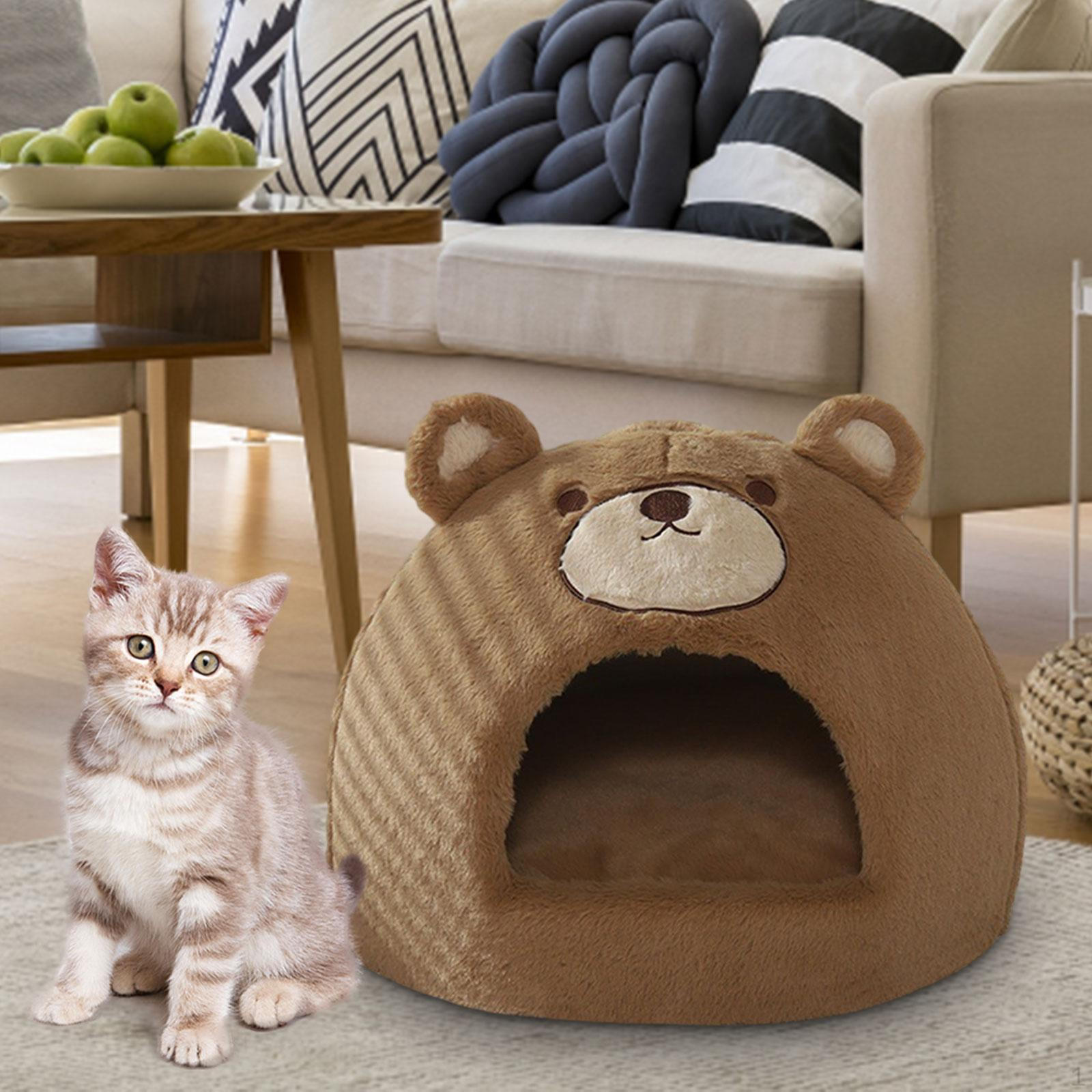 

Лежак для кошки на зиму с вольером Мягкие аксессуары для собак Моющиеся дышащие Pet S