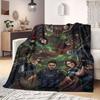 Resident Evil Vivid Print Flannel Blanket, Cartoon Character Bedding, Warm Home Decor for Chairs, Portable Picnic_LIAN