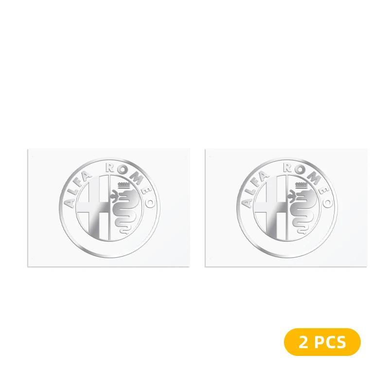 

For Alfa Romeo 2/5/10pc 3D Metal Car Emblem Sticker Decor Badge Decal Interior Styling For Alfa Romeo 147 159 156 Giulietta Giu