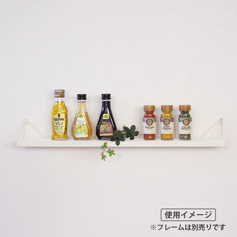 Heian Shindo Kogyo LABRICO Wall Shelf Shelf White Width 40 X Depth 10 X Thickness Pine Laminated Wood Shelf 1.5cm WSW-73