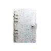 Y2k Stars Transparent Plastic Clip File Folder A6 Notebook Cover Loose Leaf Ring Binder Planner Agenda School Office Supplies
