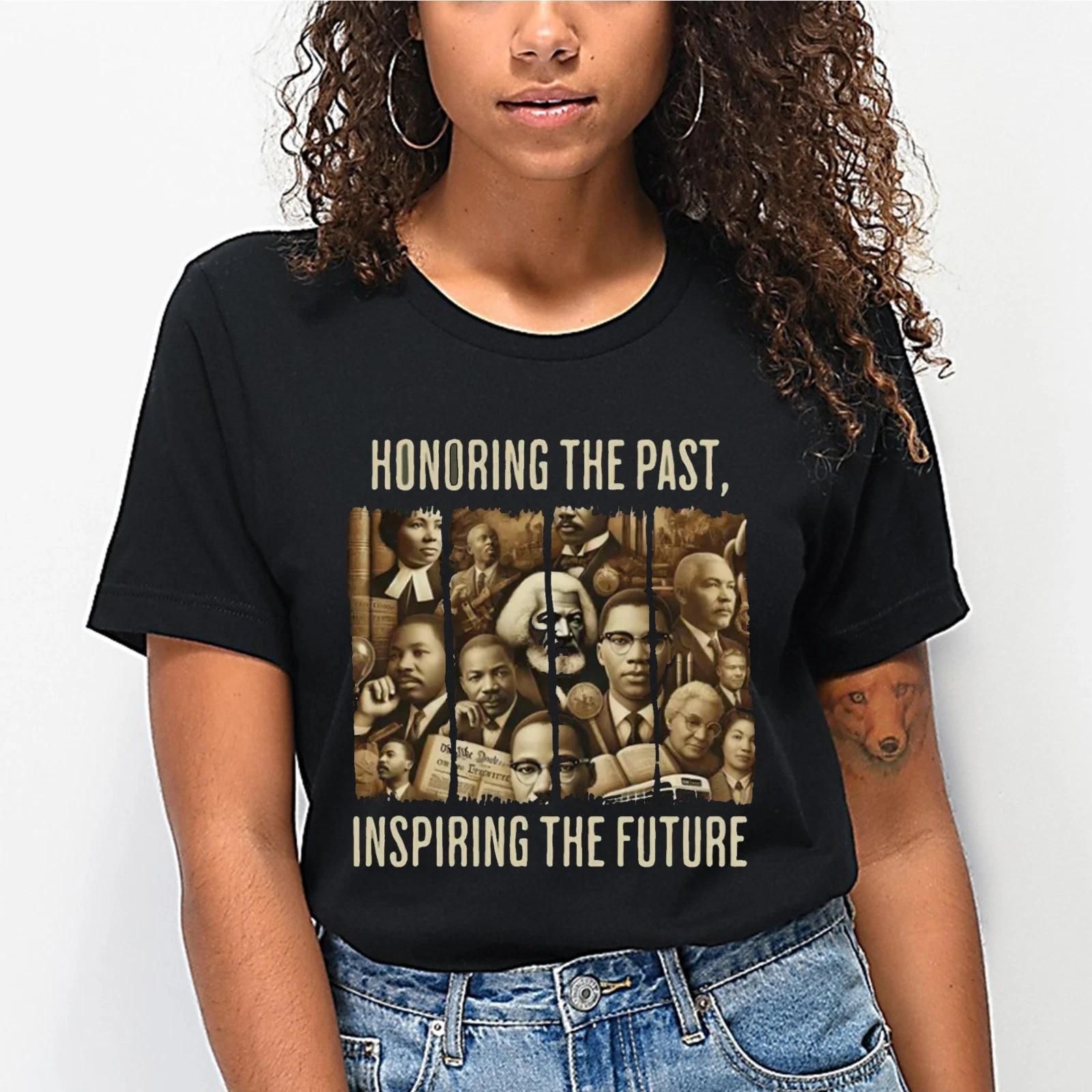 Футболка «Чествуя прошлое, вдохновляя будущее», Футболка гордости Месяца черной истории S