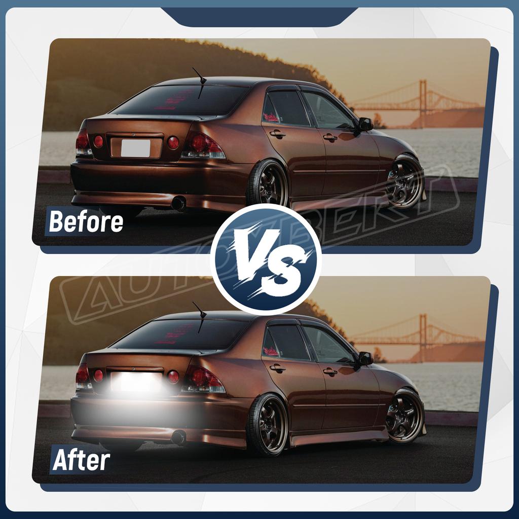 Canbus 12V 18LED Car LED License Number Plate Light Lamp For  Toyota Camry Prius Lexus LS200 GS300 White 6500k Lexus Accessories