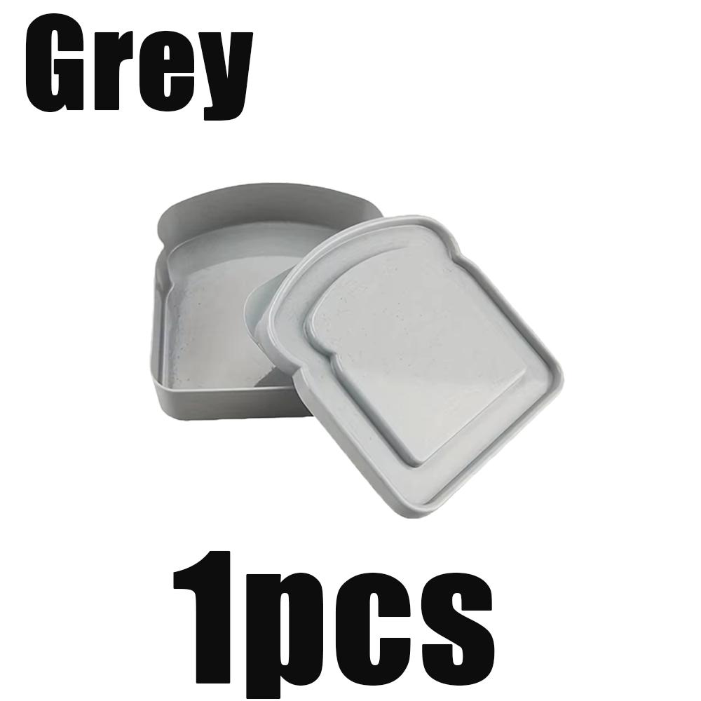 

1/3pcs Reusable Sandwich Box Silicone Lunch Box Portable With Lid Large Capacity School Outdoor Picnic Office Kitchen Accessory