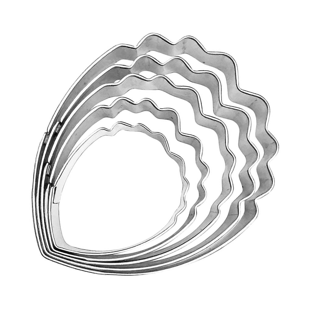 Grands Moules Veineurs et Découpeurs Pétales de Pivoine en Acier Inoxydable pour Décoration de Gâteau, Sugarcraft, Moule Fondant, Outil de Pâtisserie