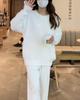 2025 Autumn/Winter Women's White Mink Velvet Sweater - Soft Mohair, Retro Japanese Style, Cozy Outerwear.