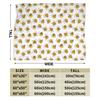 Bee in honeycomb and flowers Flannel Blankets  Soft Throw Blanket for Bedroom Camping Street Trend Bedspread Sofa Bed Cover