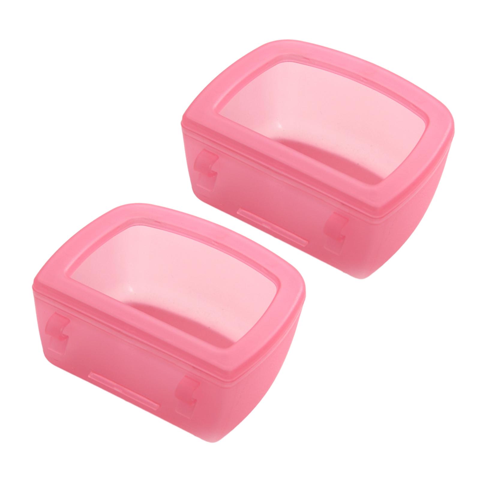

2 x dog kennel feeding bowls, cages, drinking and water bowls for рожевий