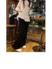 Women's Ballet Style Long Sleeve Lace Hem T-Shirt for Autumn/Winter - Chic Slim Fit Base Layer Top