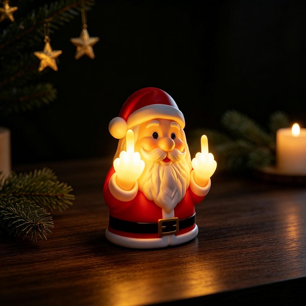 Nachtlicht für Weihnachtsdekoration zu Hause, Kaminsims- oder Tischdekoration für die Feiertage
