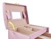 Pink Jewelry Box with Mirror for a Girl Gift