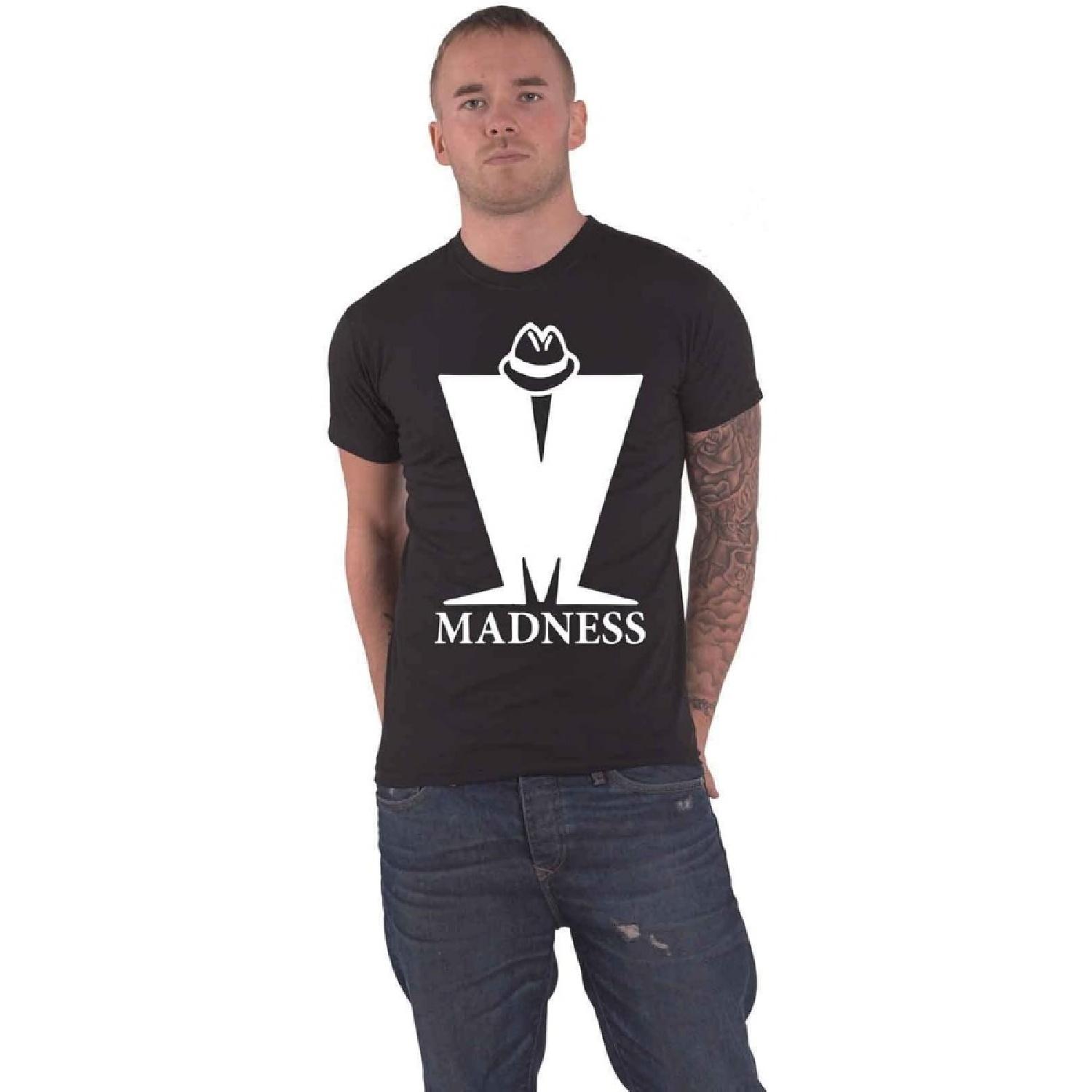 Madness T Shirt Big M Band Logo New Official Mens Black S