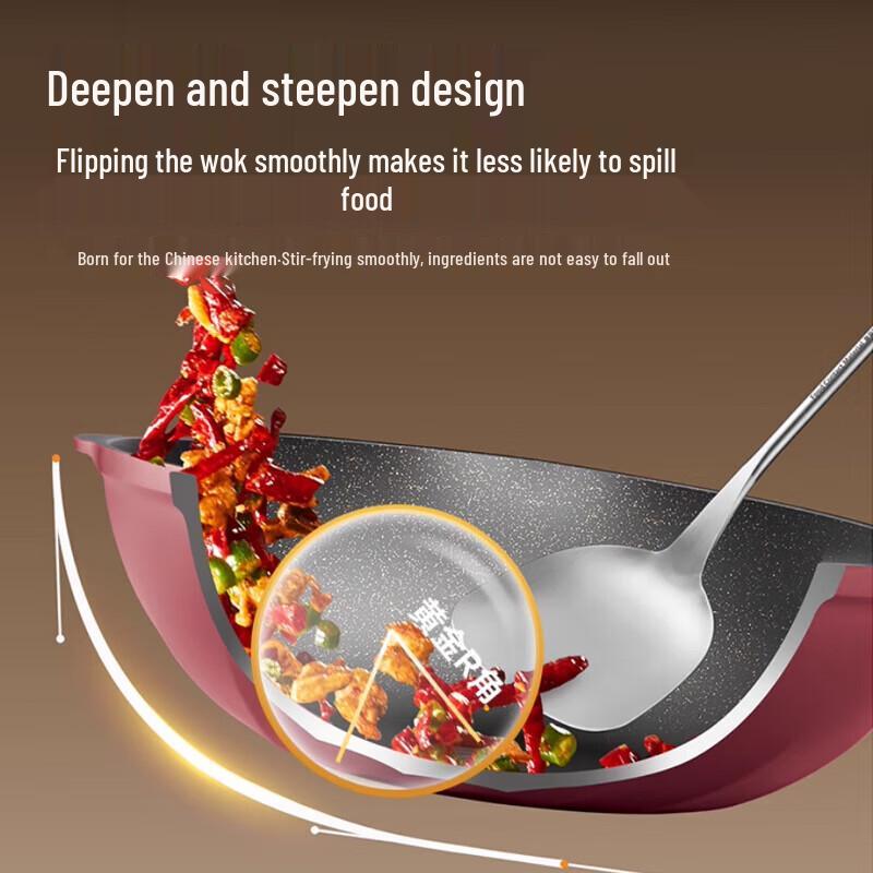 Supor 32cm Titanium Non-stick Wok