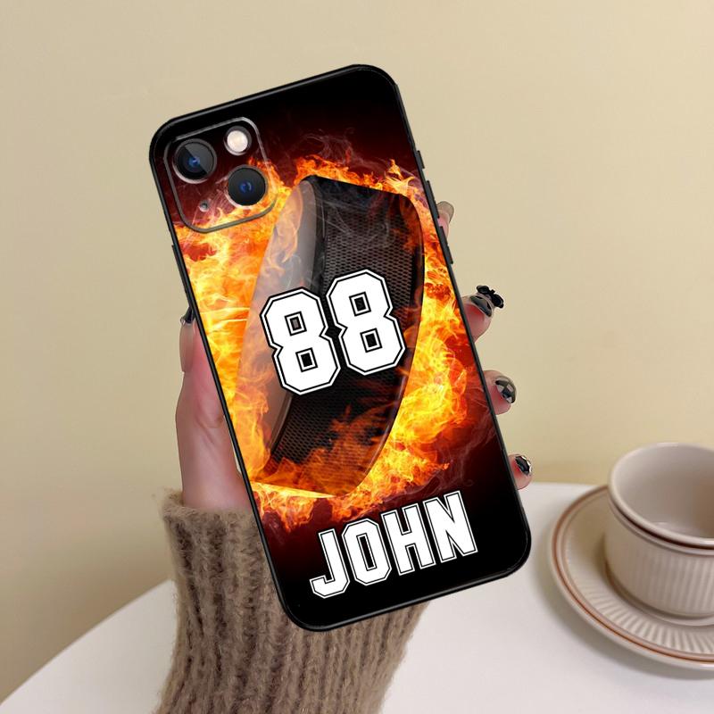 

PERSONALIZED NUMBER NAME SOCCER Hockey Case For iPhone 15 14 13 12 11 16 Pro Max Mini 7 8 Plus X XR XS Max Back Cover iPhone 12 mini