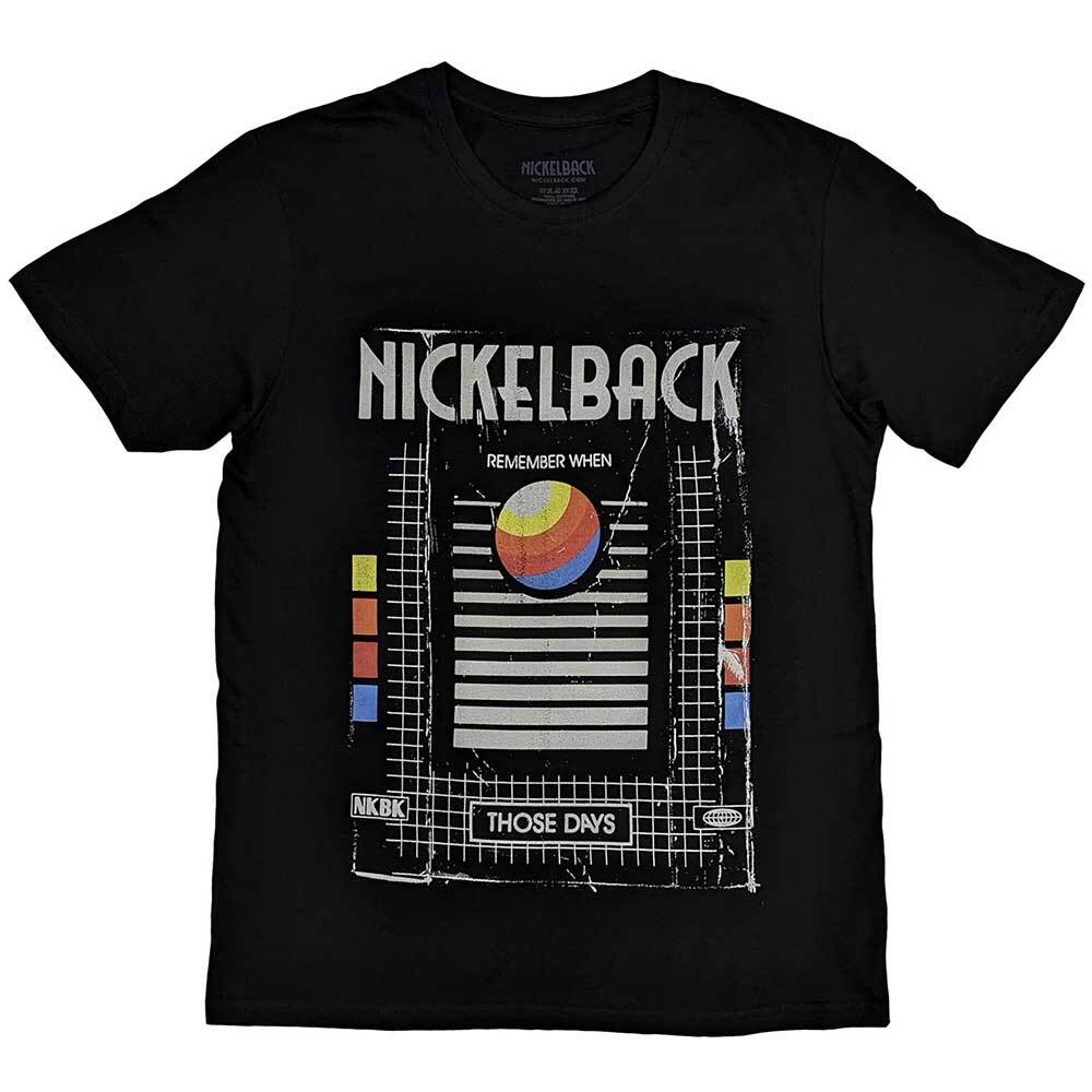 

Nickelback T-Shirt Keep Those Days VHS Band Official Black New 4XL