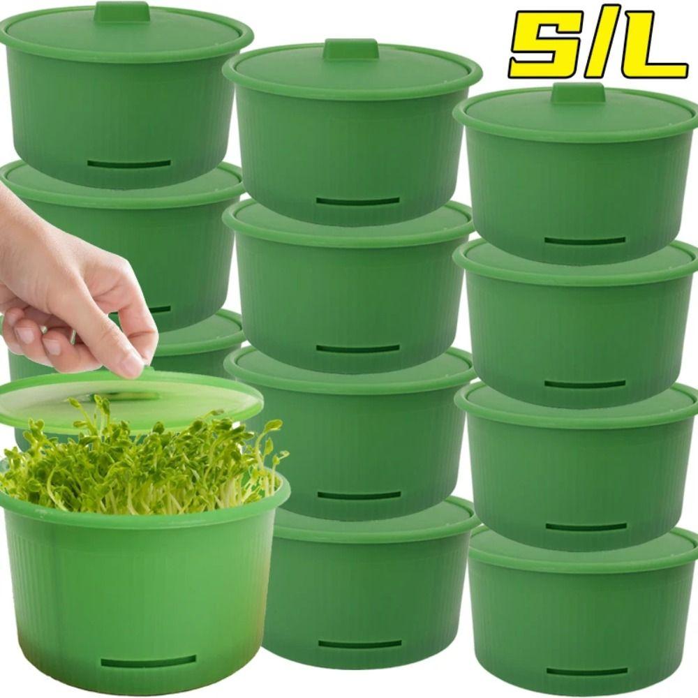 Split Bean Sprout Nursery Pots Stackable Plant Seeding Boxes Hydroponic Plant Cultivation System
