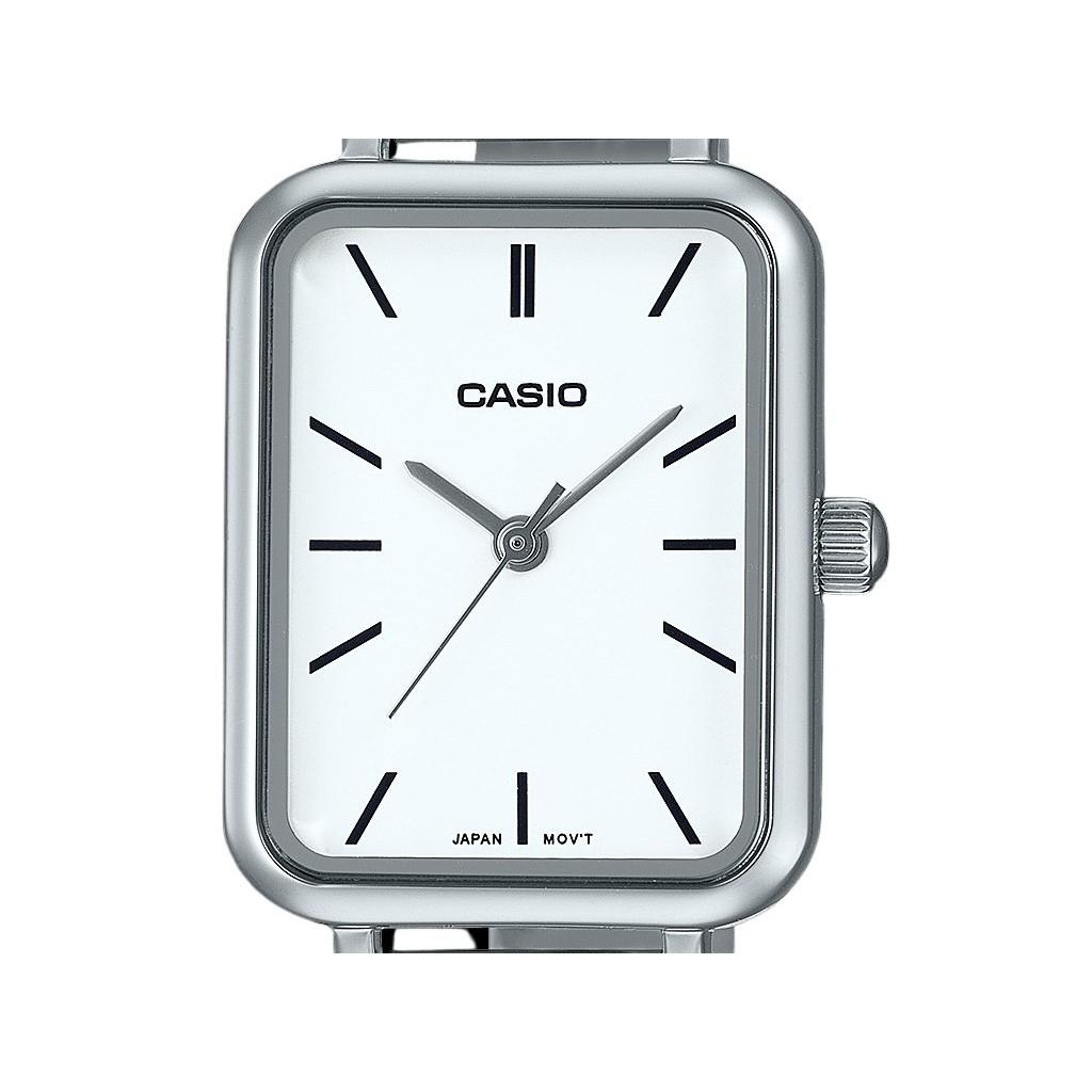 Casio Standard Analog Stainless Steel White Dial Quartz LTP-V009D-7E Women's Watch