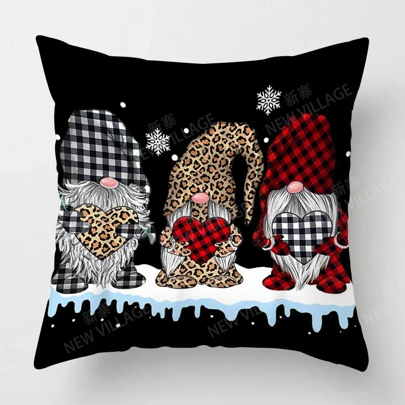 Christmas Series Pillowcases Sofas Cushion Covers  Home Decor Can Be Customized for Holiday Celebrations 40x40 50x50 60x60 35x35