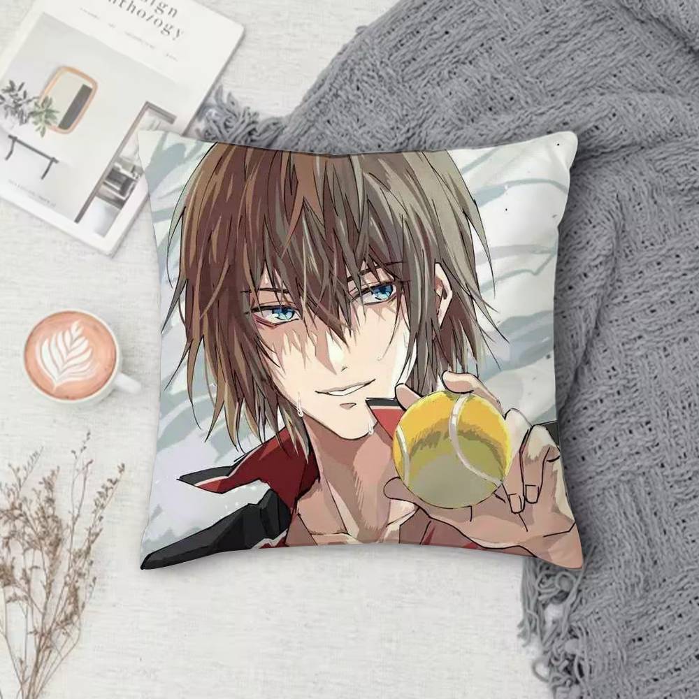 The Prince of Tennis Doublesided Printed Square Decorative Cushion Cover for Sofa Living Room Home Decor