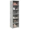 VidaXL Highboard Concrete Grey 50x41x185 Cm Engineered Wood, Sideboard, Storage Cabinet, High Cabinet, Cabinet, Cupboard 3281683