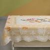 Premium Center Table Cloth, Soft Cotton Knitting Fabric (Spring-101, 40x60- Center Table)