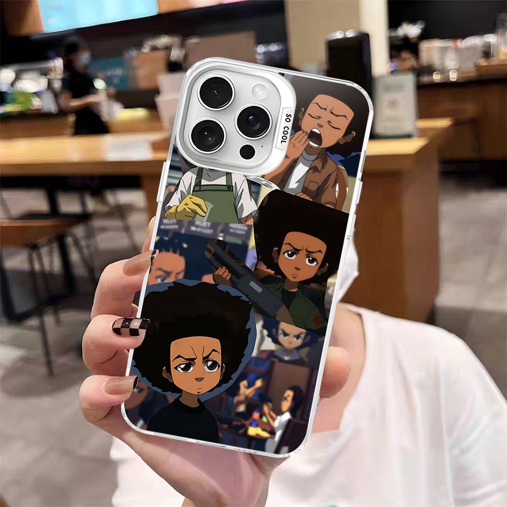 Cartoon The Boondocks Phone Cases For IPhone 17 16 15 14 13 12 11 Plus Pro Max Pro Color Matte Cover