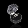 20PCS Acrylic Crystal Ring Boxes Storage Display Box Storage Organizer Case Clear Package Box for Wedding Jewelry Packaging