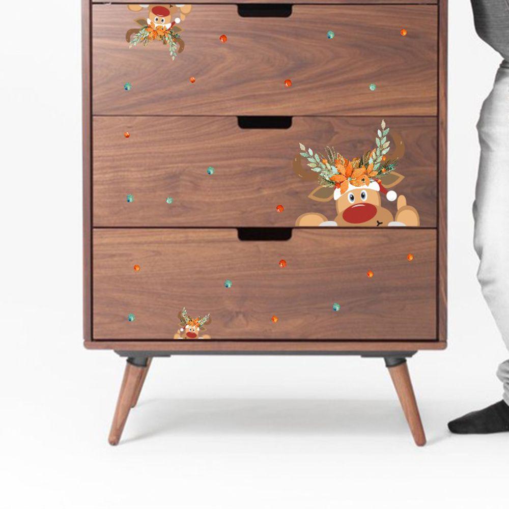 Glass Window Ornament PVC Wall Stickers Xmas Pattern Decal Christmas Decorations Snowflake Mural