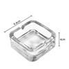 Creative Ashtray Household Crystal Glass Modern Small Exquisite Fashionable Square Cigarette Cup Luxury for Living Room Ashtray