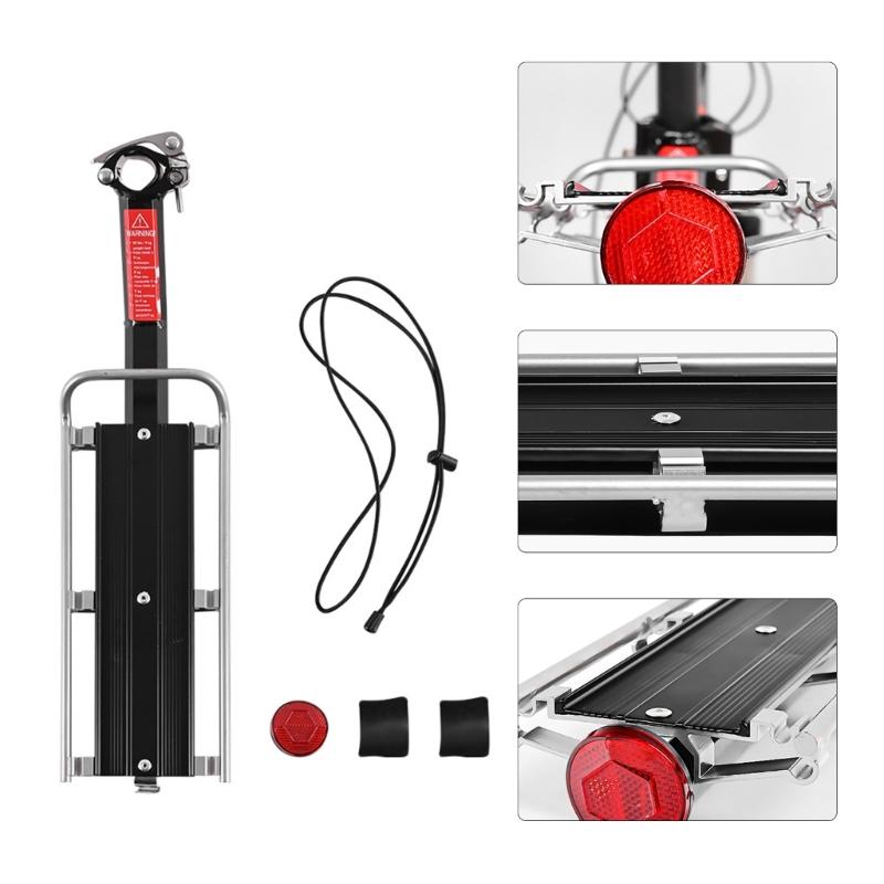Bicycles Rear Rack Adjustable Cycling Panniers Rack Aluminum Alloy Luggage Carriers Bicycles Carriers Rack Easily Install