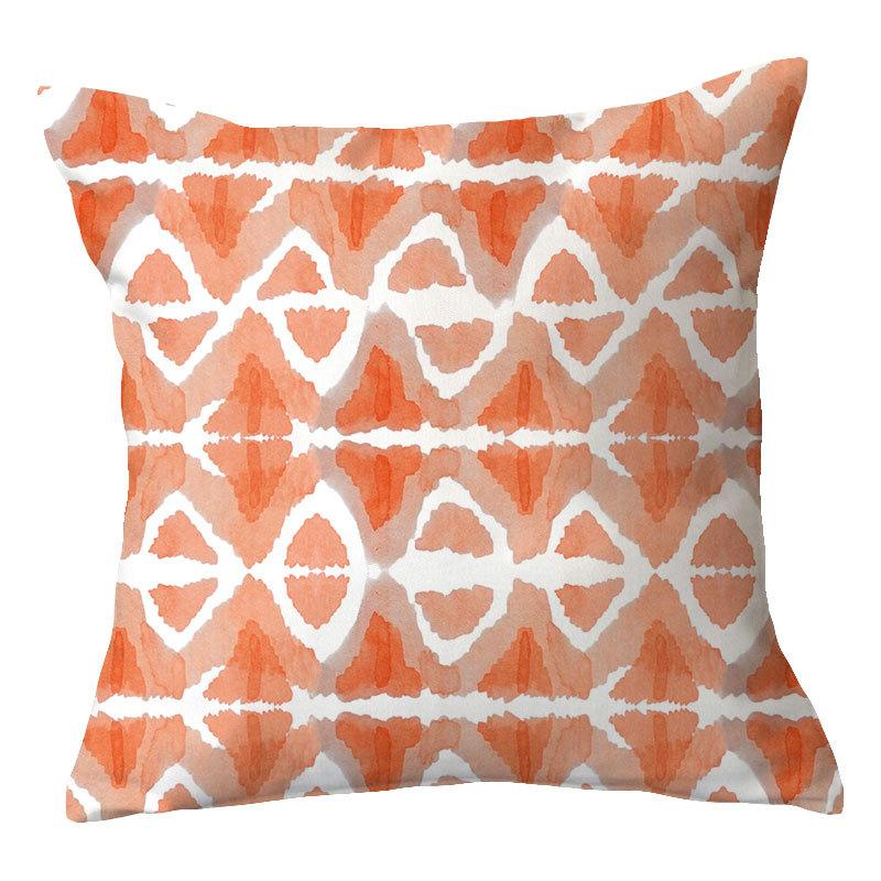 Simple New Blue Geometric Plush Pillowcase Home Fabric Sofa Pillow Cushion Cover Design