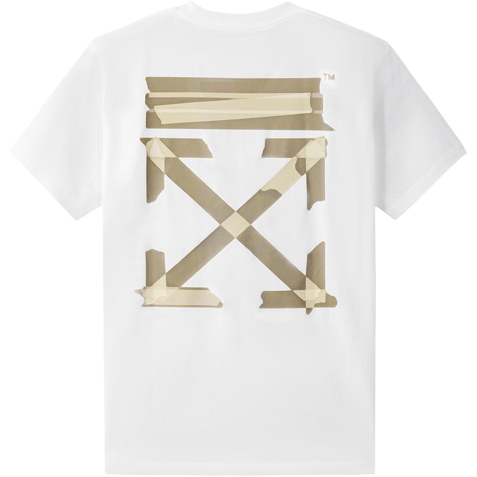 OFF WHITE Футболка оверсайз с принтом стрел на ленте OMAA038R201850020148 L