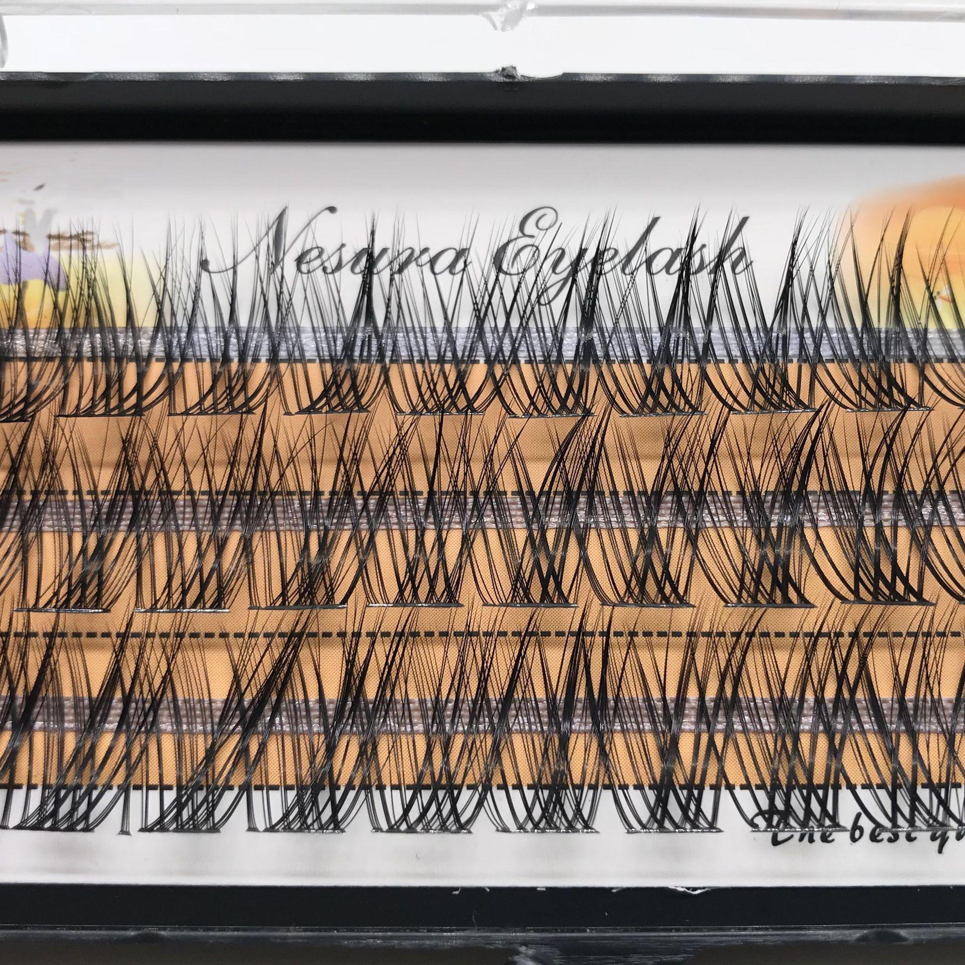 

Tools Bundles Lashes Soft Individual Eyelashes Fluffy Natural 3D Mink Hair Segmented Eyelashes 10MM-LC04