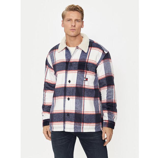 

Демисезонная куртка Tommy Jeans Sherpa DM0DM19652, темно-синяя, стандартный крой L