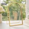 Paw Print Craft Sand Newborn Pet Frame Keepsake Kit Baby DIY Sea Hand Footprint Kit Handprint Metal Pressed Picture