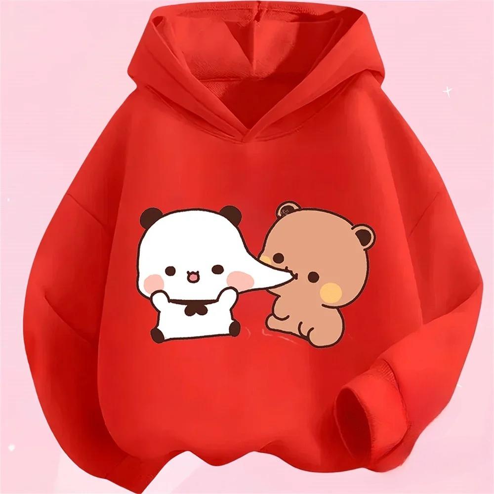 Budu printed children's casual loose top children's hooded sweatshirt