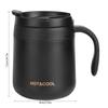 Rustless Steel Coffee Cup Leak Proof Lid Tumbler Durable Double Wall Coffee Cup  Car Driving