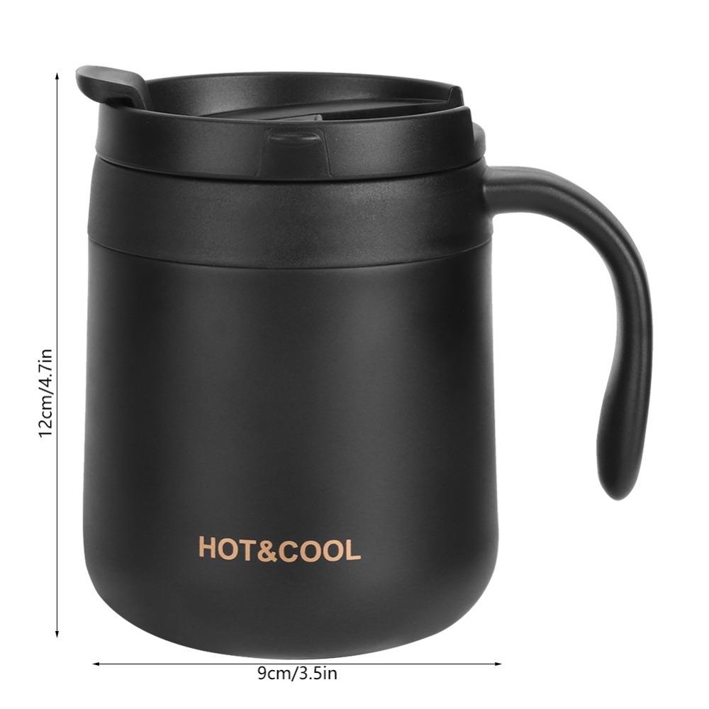 Rustless Steel Coffee Cup Leak Proof Lid Tumbler Durable Double Wall Coffee Cup Car Driving