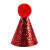 Birthday Pet Hat Dog Cats Headgear Birthday Costume Glittering Hat Studded Pompoms Dog Christmas Hat